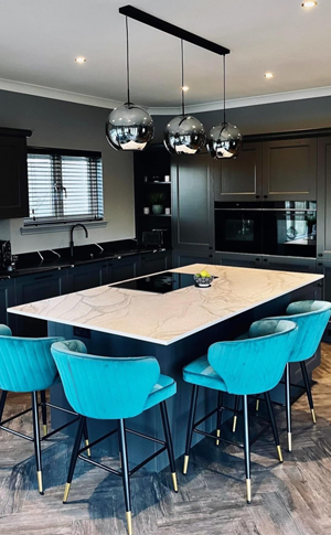 Modern fitted kitchen design by JRW Kitchens in Central Scotland